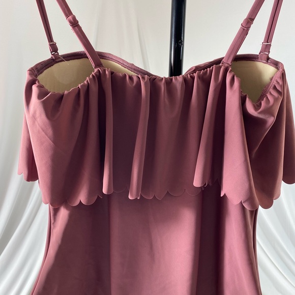 NWT Kona Sol swimsuit, one piece, mauve, size L - Picture 5 of 8